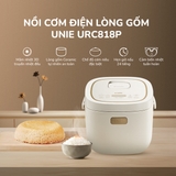 Nồi cơm điện lòng gốm cao cấp UNIE URC818P -  Tạo cơm cháy - Ảnh 3