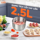 Máy xay thịt Unie UE226 dung tích 2.5L, 2 cối xay + trục bóc hành - Ảnh 4