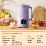 Máy làm sữa hạt UNIE UMB10 dung tích 1L, 8 chức năng xay nấu - Ảnh 6