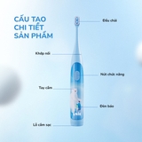 Bàn chải điện trẻ em Unie Kiddo UET318B cảm biến lực thông minh - Ảnh 12