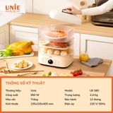 Nồi hấp UNIE UE560 dung tích 18L, 3 tầng hấp tiện lợi - Ảnh 7