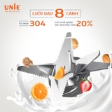 Máy làm sữa hạt UNIE V8S, 10 chức năng nấu - Ảnh 7