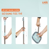 Chổi lau nhà UNIE UN-246 nhỏ gọn, giặt- vắt tích hợp - Ảnh 12