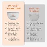 Nồi cơm điện lòng gốm tự nhiên UNIE URC815, dung tích 1,5L - Ảnh 8