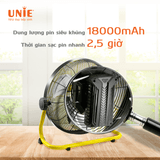 Quạt sàn tích điện UNIE UE-880 hoạt động liên tục 48h - Ảnh 3