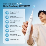 Bàn chải điện Unie UET518W đầu chải dao động, LED trắng răng - Ảnh 2