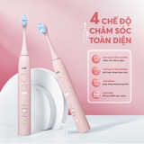 Bàn chải điện Unie UET518P đầu chải dao động, LED trắng răng - Ảnh 6