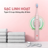 Bàn chải điện Unie UET518P đầu chải dao động, LED trắng răng - Ảnh 10