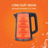 Ấm siêu tốc UNIE UE-302 dung tích 1.8L, đun sôi nhanh chóng - Ảnh 4