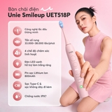 Bàn chải điện Unie UET518P đầu chải dao động, LED trắng răng - Ảnh 2