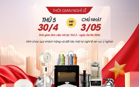 THÔNG BÁO NGHỈ LỄ GIẢI PHÓNG MIỀN NAM (30/4) VÀ QUỐC TẾ LAO ĐỘNG (1/5)
