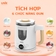 Ấm siêu tốc đa năng 6in1 UNIE UEK1081W chất liệu thủy tinh bền bỉ - Ảnh 5