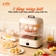Nồi hấp UNIE UE560 dung tích 18L, 3 tầng hấp tiện lợi - Ảnh 3